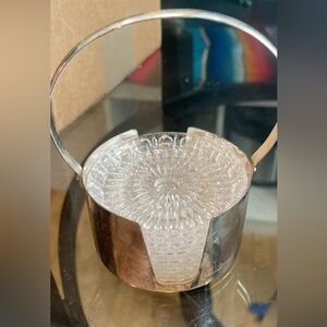 6 coaster set- Vintage Beveled glass from Germany